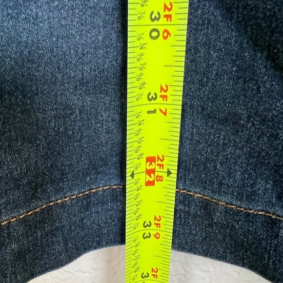 Denim‎ Chambray Knee Length Casual Button Front Dress Size Medium - Picture 7 of 8